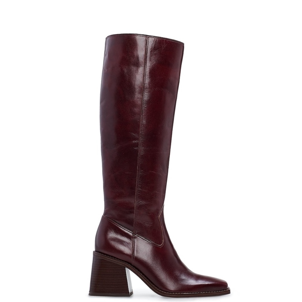 Vince Camuto Sangeti Wide Calf Boot in Burgundy - Size 8
